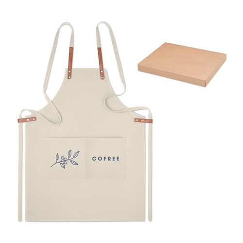 340gr Organic Cotton Apron - Natural